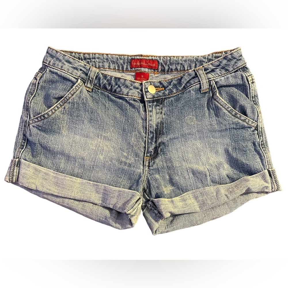Lujeauious Medium Wash Jean Shorts Small Cuffed for Juniors